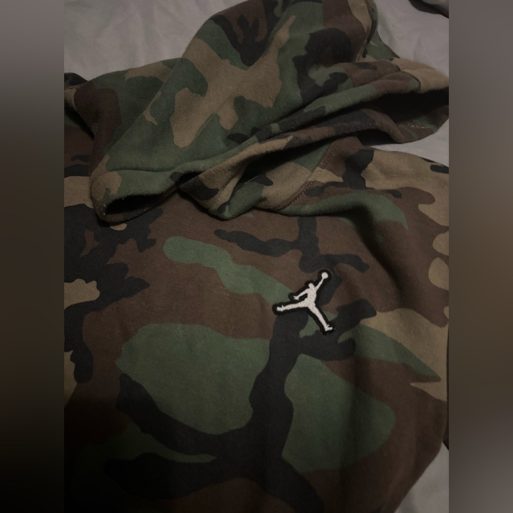Jordan Camo Printed Fleece Pullover Hoodie